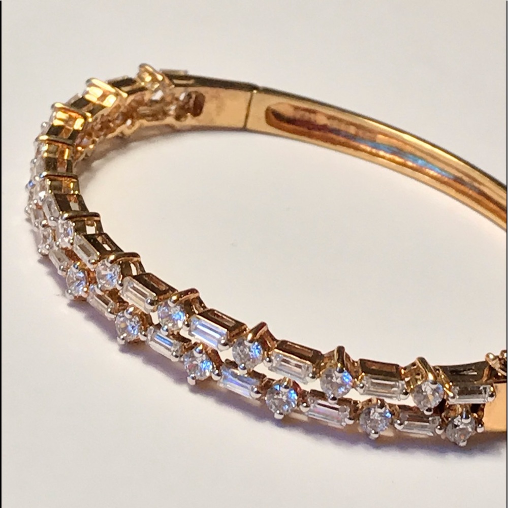 ABSOLUTE TWO ROW HINGED BRACELET
